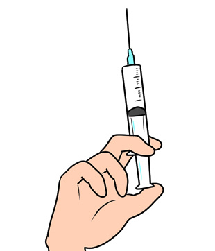注射で取り込む